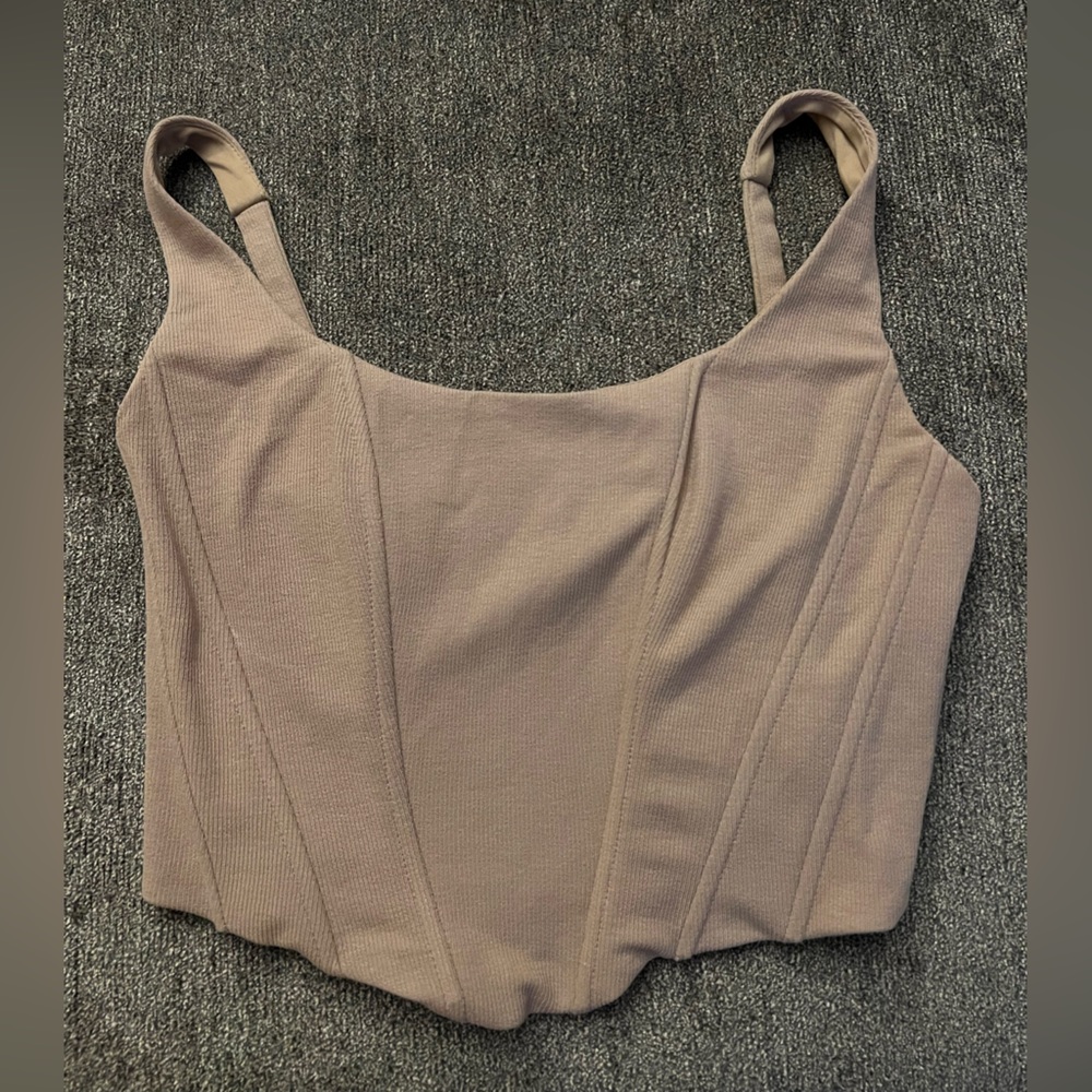 Cream corset top